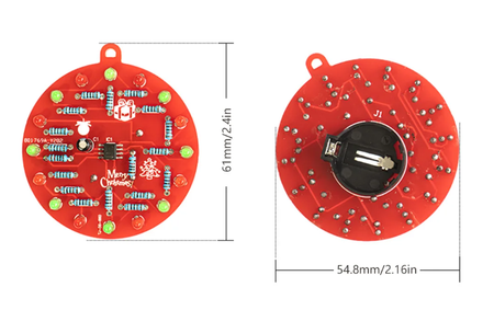 Bombka dekoracja na choinkę LED DIY kolor zielona czerwona