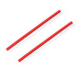 Listwa kołkowa gold pin PLS40 1X40 pin czerwona