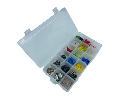 Pudełko organizer transparentny 18 przegródek OR17