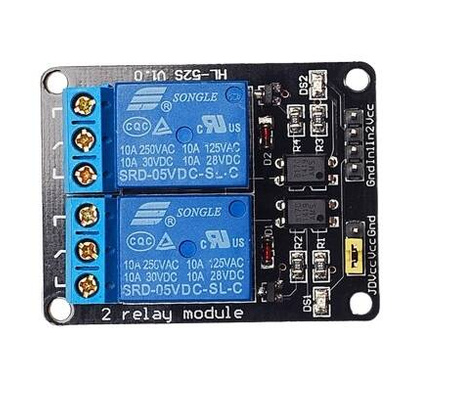 Moduł 2-kanałowy przekaźnik 5V 10A stan niski