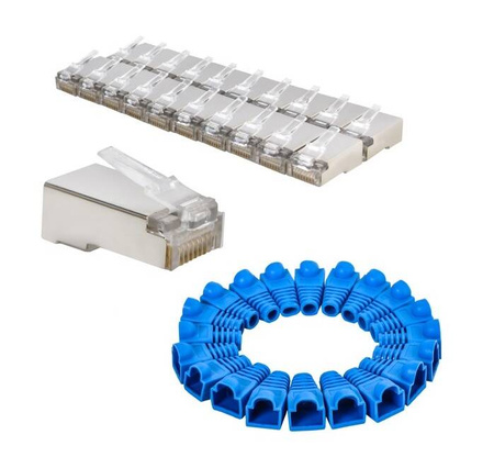 TESTER KABLI RJ45 ściągacz zaciskarka LAN zestaw narzędzi sieciowych XL 6w1