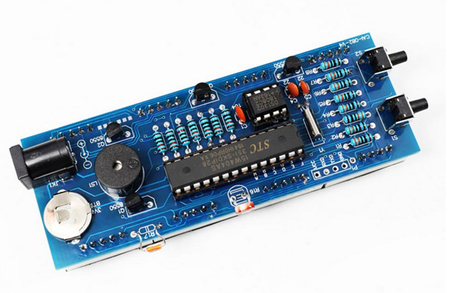 Zegar biurkowy LED z termometrem 5V DIY Biały