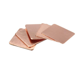 Podkładka miedziana termoprzewodząca 20x20mm, grubość 1mm