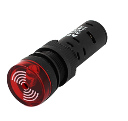 Kontrolka LED 19mm 230V AC z buzzerem