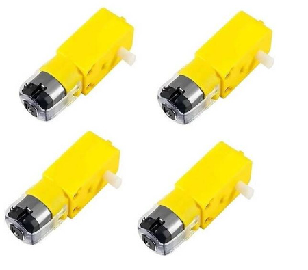 Zestaw kół McMecanum do łazika 4 x koło wielokierunkowe 80mm + 4 x silnik DC