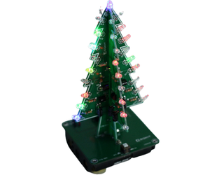 Choinka 3D LED RGB Świąteczna Święcąca DIY +KOSZYK