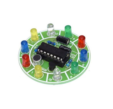 Moduł LED kolorofon sterowany dźwiekiem muzyką DIY