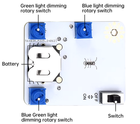 BAŁWANEK elektroniczny LED DIY KIT nauka lutowania