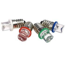 Żarówka LED wkręcana E10 3.8V pomarańczowa