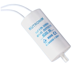 Kondensator silnikowy z przewodem 50uF 450VAC