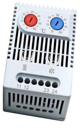 Termostat regulowany podwójny NO/NC 0-60°C