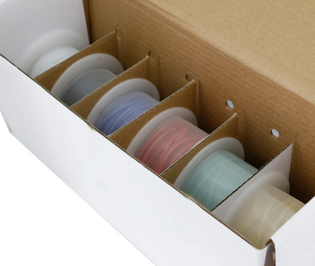 Zestaw 6 przewodów silikonowych AWG22 6x10mb + akcesoria