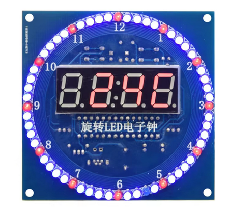 Elektroniczny Zegar  LED  DS1302  DIY DATA ALARM TERMOMETR OBUDOWA