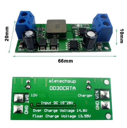 Ładowarka akumulatora kwasowego 3A 12V 1-1000AH