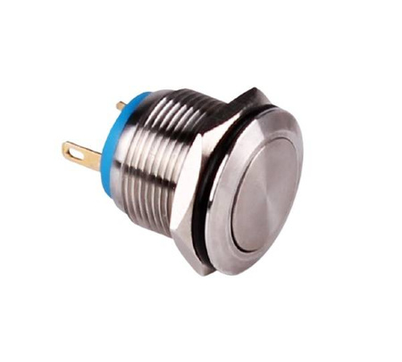 Przycisk wandaloodporny  PBW-16BK monostabilny 2A 250V klawisz płaski
