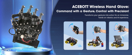 Rękawica Sterująca Gestami z 5 Enkoderami Akcelerometrem ACEBOTT STEM QD023