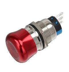 Przycisk bezpieczeństwa grzybek 25mm metalowy
