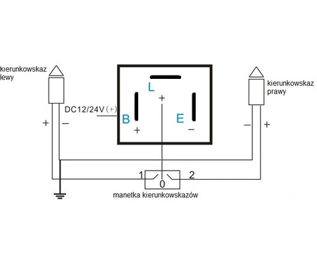 Przekaźnik Przerywacz kierunkowskazów LED 12-24V