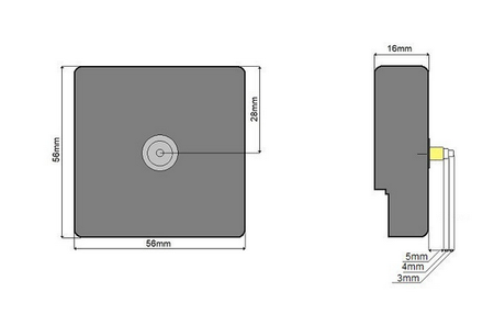 Mechanizm kwarcowy zegara "388" wskazówki ozdobne