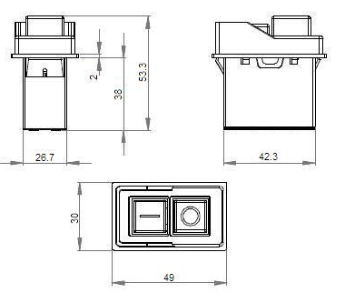 Wyłącznik elektromagnetyczny KJD6 6A 250V