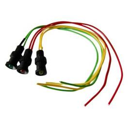 Kontrolka LED 5mm 24V DC czerwona plastikowa