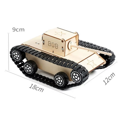 Czołg do samodzielnego montażu z pilotem DIY STEM