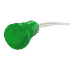 Kontrolka LED 18mm 12V plastikowa zielona
