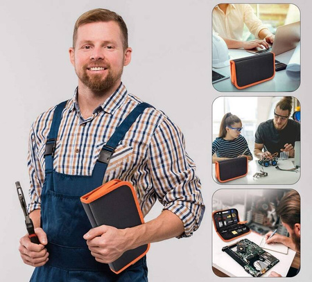 Lutownica prezyzyjna zestaw w etui 20 elementów Lutownica Odsysacz