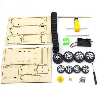 Czołg drewniany do samodzielnego montażu DIY STEM