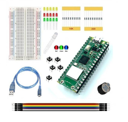 Zestaw Raspberry PI PICO W WiFi 2040 ARM z PINAMI