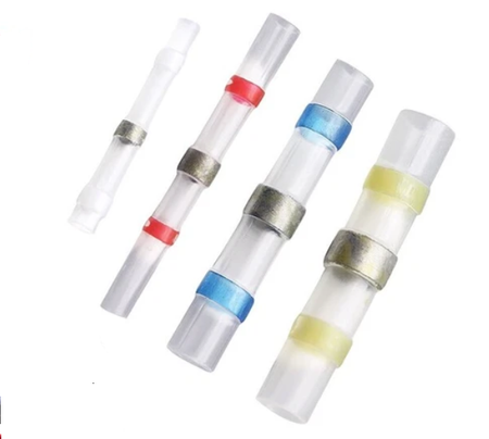 Szybkozłączka z cyną + rurki termokurczliwe 100szt