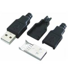 Wtyk USB typu A na kabel z osłoną