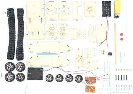 Czołg do samodzielnego montażu z pilotem DIY STEM