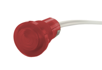 Kontrolka LED 18mm 230V plastikowa czerwona