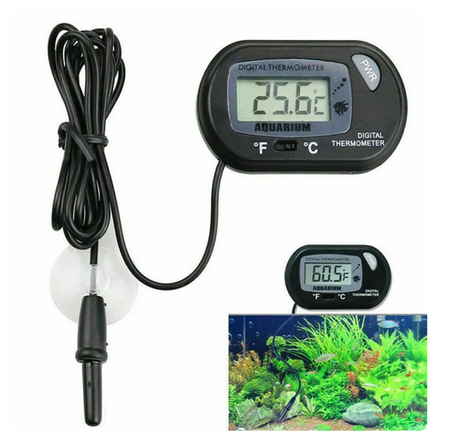 Miernik temperatury-50C~70C czarny akwarystyczny
