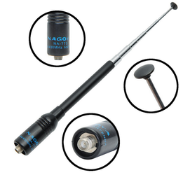 Antena teleskopowa 144/430MHz NA-773 11/40cm