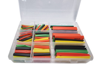 Rurki termokurczliwe 328szt + organizer