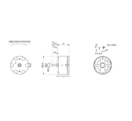 Mini silniczek silnik DC 12V MT82