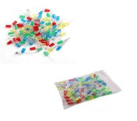 Zestaw diod LED 5mm RGB + białe 100szt. MIX