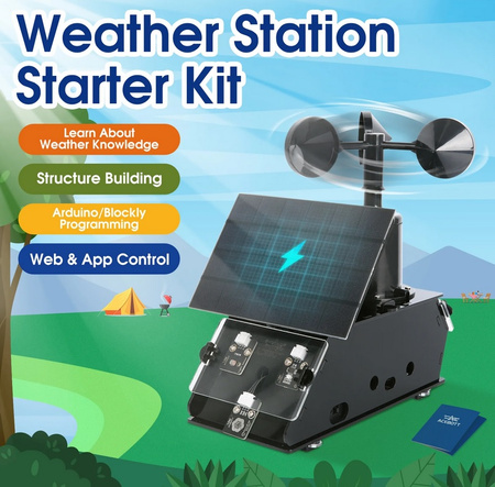 Stacja pogody IOT Zestaw edukacyjny oparty na module ESP32 STEM DIY QE011