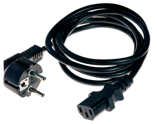 Kabel zasilający 230V gniazdo IEC C13 IBM proste