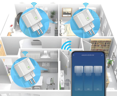 Gniazdko bezprzewodowe SMART HOME Tuya WiFi