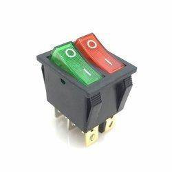 Przełącznik kołyskowy podwójny ON-OFF podświetlany