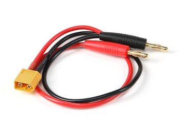 Wtyk XT60 męski z przewodem - 2x bananki