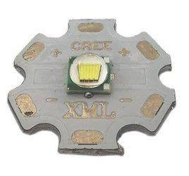 Dioda mocy power LED 6W CREE biała XM-L star 20mm + radiator