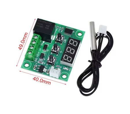 Cyfrowy termostat W1209 regulowany 12V -50C +110C