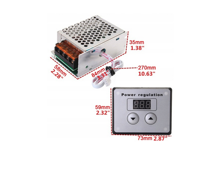 Regulator napięcia 230VAC 4000W sterowany cyfrowo