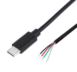 Wtyk USB-C z przewodem 4PIN 200 cm do zasilania transmisji danych