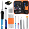 Lutownica prezyzyjna zestaw w etui 20 elementów Lutownica Odsysacz 