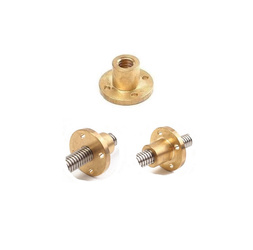 Nakrętka Trapezowa Tr20x4 z kołnierzem z brązu